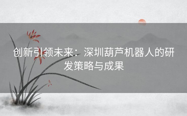 创新引领未来：深圳葫芦机器人的研发策略与成果